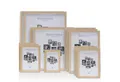 M MERCEO Bilderrahmen, 14-tlg. Bilderrahmen-Set Natur (10x15cm bis 30x40cm)