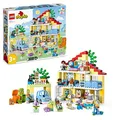 LEGO 10994 DUPLO 3-in-1-Familienhaus, Puppenhaus aus Bausteinen mit Push&amp;Go 