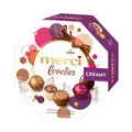 merci lovelies Creamy – 1 x 185 g – Pralinen-Schachtel mit 4 gefüllten Schokoladen-Spezialitäten – Schokokugeln zum Teilen & Verschenken