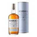 BENRIACH 12 Jahre - Single Malt Whisky - Inklusive Geschenkverpackung - Ein Mix aus Maraschino-Kirsche, gebackene Orange und Haselnuss - 0.7L/46% Vol.