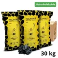 Neandertaler Feuer Holzkohle Grillkohle 30kg Charcoal BBQ Kohle für Grill Smoker Kamin | Grillholzkohle aus Laubholz Buchenholzkohle | Restaurant