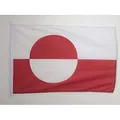 AZ FLAG Bootflagge Grönland - 45x30 cm - Grönländische Bootsfahne 30 x 45 cm Marine Flaggen - Flaggen