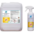 Glasreiniger mit Lotus- (Abperl-) Effekt gebrauchsfertig Spray 0,5L Leerflasche + 5 L Nachfüll Kanister