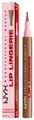 NYX PROFESSIONAL MAKEUP Lippenstift LIP LINGERIE LIP LINER STAIN, wisch- und wasserfesten Halt, mit präziser Filzkugelspitze
