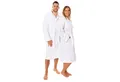 Lavea Bademantel Damen und Herren, Morgenmantel Mexico, Hotelbademantel, Lang, 100% Baumwolle, mit Kapuze, hochwertiger Bindegürtel, Weich & Saugstark - Spa Feeling für Zuhause