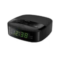 Philips TAR3205/12 Radiowecker Digital mit Dual-Alarm und FM Tuner Schwarz