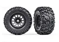 TRAXXAS XRT Reifen auf Felge Renn-schwarze Felgen mit MAXX-AT-Reifen / TRX7875