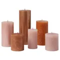 Rustik Stumpenkerzen  Geschenk Set 6 Stück  Cosy Coppers  Dekorative Haushalt...