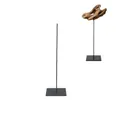NaDeco Metallständer Skulpturenständer Deko Sockel Schwarz, 9x9x30 cm Dorn Ø5 mm, Treibholz, Skulpturen, Figuren, Kunstobjekte, Naturdeko, DIY, Dekoständer, Objektständer, minimalistisch modernㅤ