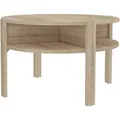 Ti'me Couchtisch, Sonoma Eiche, Holzwerkstoff, rund, eckig, 74.4x45.5x74.4 cm, offenes Fach, Wohnzimmer, Wohnzimmertische, Couchtische