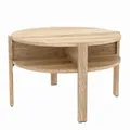 DEINE TANTE EMMA CFTT5024-D30 Tobago Sonoma Eiche Sägerau Couchtisch Beistelltisch Wohnzimmertisch rund 74 cm