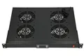 Extralink 19' RACK MOUNT FAN PANEL (4 FANS) WITH THERMOSTAT Lüftertafel (EX.14718)