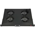 Extralink Kühlpanel Lüfterpanel Lüfter Panel 19" mit Thermostat 4 Lüfter für Serverschränke