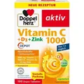 DOPPELHERZ Vitamin C 1000+D3+Zink Depot Tabletten 100 St. PZN 17620528