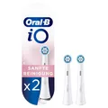 Oral-B iO Aufsteckbürsten 2er Sanfte Reinigung – Weiß – Für alle iO Modelle