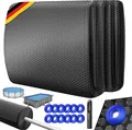 KESSER® Pool Solarabdeckplane | Solarfolie Stärke 120µm | Solarabdeckung Solarplane zuschneidbar | Poolsolarplane Solar Folie inkl. 1x Schere, 1x Lochzange & 12x Ösen | Poolheizung für Wassererwärmung