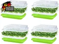 4Pcs Keimschalen Für Sprossen, Seed Sprouter Tray 32Cm X 26Cm Keimschale Sprosse