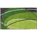 REDBEST Badematte Badematte "Lynn", Höhe 20 mm, eckig, Grafik grün eckig | 60 cm x 100 cm x 20 mm