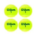 Wilson Tennisbälle, Triniti, 4 Bälle, Hülle 100% recyclebar, WRT125200, WRT110000, yellow, 6.5