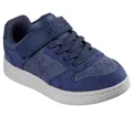 Skechers Quick Street Smooth Avenue Sneaker für Jungen, Navy, 12 UK Child