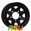 4x Dotz Dakar black (ohne Nabenbecher) 7x16" ET5 LK5 150 ML 110 Stahlfelgen 1...