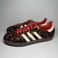 Adidas Samba OG Leopard Print Orange Preloved Red EUR 39 1/3 - Bunt - 39 1/3