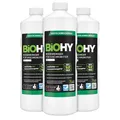 BiOHY Bodenreiniger für Wischroboter (3 x 1 Liter) | Reinigungsmittel Konzentrat für alle Wisch & Saugroboter mit Nass-Funktion | Schaumarm & Streifenfrei | Für alle Böden