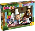Puzzle 24el. 50x35cm Masza i Niedźwiedź. Zabawa w kuchni 86061 LISCIANI