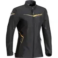 Ixon Slash Damen Motorrad Textiljacke, schwarz-gold, Größe XS