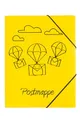 PAGNA 21603-15 Gummizugmappe A4 PP Postmappe 3 Einschlagklappen gelb