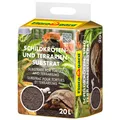 Floragard Schildkrötenerde Schildkrötensubstrat & Terrarienerde - Bodengrund für Terrarien, 20L (1x20L)