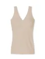 Schiesser Damen Trägertop mit herausnehmbaren Pads - Invisible Soft, Sand_170365, 42