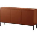 Bemmi Sideboard 3-türig 150 Cm, Ziegelrot Mit Metallbeinen - Selsey