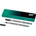 MONTBLANC Tintenroller Minen Irish Green 105161 – Grüne Ersatzmine für Roller Ball und Fineliner Größe M – 2 x Refill Rollerball M