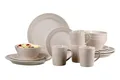 Ritzenhoff & Breker Kombiservice KRETA, 16-teilig, Beige, Spülmaschinengeeignet, 4 Personen, Steingut
