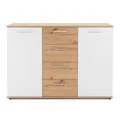 Finori Kommode, Spanplatte, Artisan/Weiß, B/H/T: 120 x 85 x 35 cm