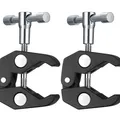Kamera Super Clamp mit 1/4 und 3/8 Gewinde für DSLR Blitz Lichter Stative LED