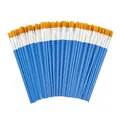 Relaxdays Pinsel Set 100-teilig, Acryl-, Öl- & Wasserfarben, Hobby & Schule, Nylon-Borsten, Malpinsel-Set, Mehrfarbig