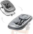 Hauck Babywippe Highchair Bouncer, Dark Grey Melange, für Alpha+, Beta+, Arketa