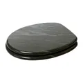 Sanilo WC-Sitz, BxL: 37,7 x 47 cm, Granit - schwarz