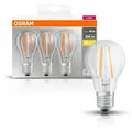 3er PACK Osram BASE E27 Filament LED-Leuchtmittel 7W wie 60W warmweisses Licht