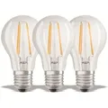 Osram - Led Base Classic A, In Kolbenform Mit E27-sockel, Nicht Dimmbar, Ersetzt 60 Watt, Filamentstil Klar, Warmweiß - 2700 Kelvin, 3er-pack