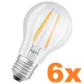 2 x 3er Packs Osram BASE E27 Filament LED-Leuchtmittel 6W wie 60W warmweiss