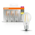 3er PACK Osram BASE E27 Filament LED-Leuchtmittel 6W warmweiss wie 60W 806 Lumen