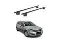 OMAC Dachträger Gepäckträger für Opel Astra H J SW 2007-2015 Alu Schwarz 2 tlg ABE (2-St), Wasserbeständig,Abnehmbar,Multifunktional,Leichtgewichtig