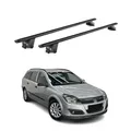 Dachträger Grundtäger für Opel Astra H J Kombi 2004-2015 100kg Alu Schwarz ABE