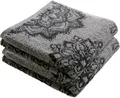 Erwin Müller Handtuch Handtuch "Bühl" 4er-Pack, Frottier/Jacquard, Walk-Frottier Motiv
