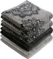 Handtuch Bühl 4erPack grau/anthrazit Größe 50x100 cm  besonders flauschig, vo...