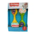 Fisher-Price Rumba-Rasseln – Set mit 2 Rasseln mit bunten Perlen
