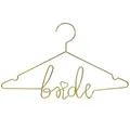 1 Stück Kleiderbügel Bride aus Metal in Gold 45x27cm Hochzeitszubehör